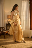 Banarasi tissue silk golden saree